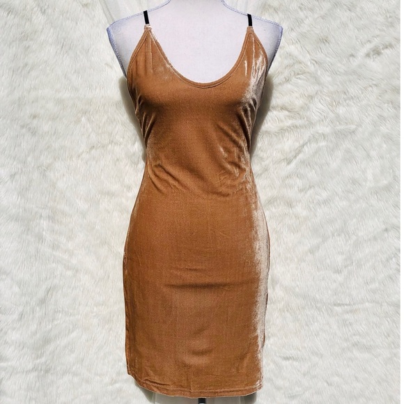 NWOT  FELT MINI DRESS BACKLESS WITH CORSET STRAPS - Picture 1 of 2